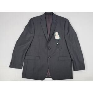 NWT Ralph Lauren Gray Two Button Blazer Sports Jacket Mens 44‎ Long Ultraflex